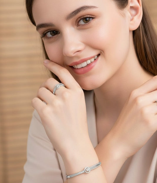 Circle Classic Bangle & Ring Set