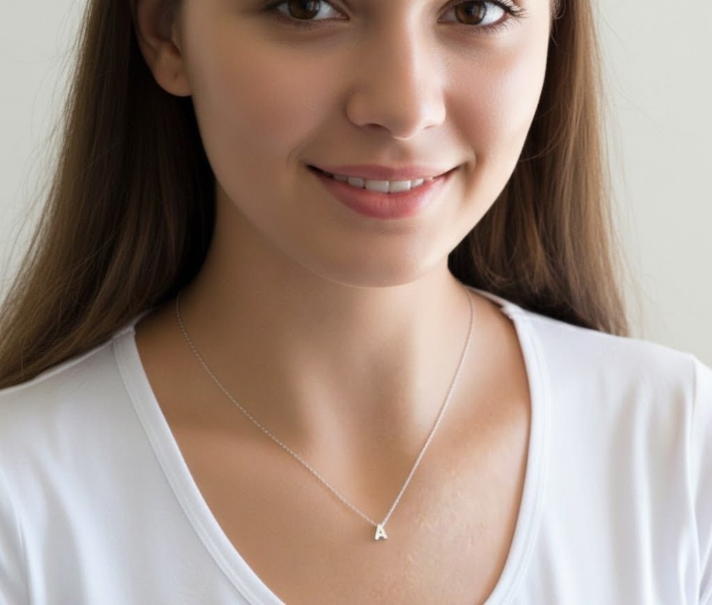 Custom English Initial Necklace