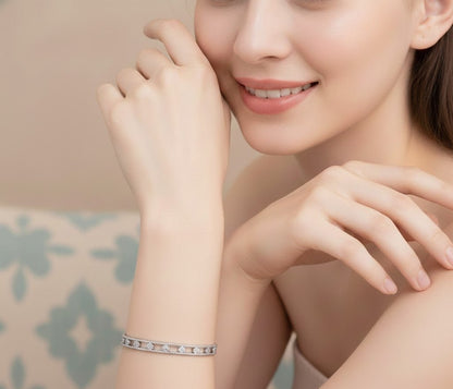 Cutwork Dot Design Bangle & Ring Set