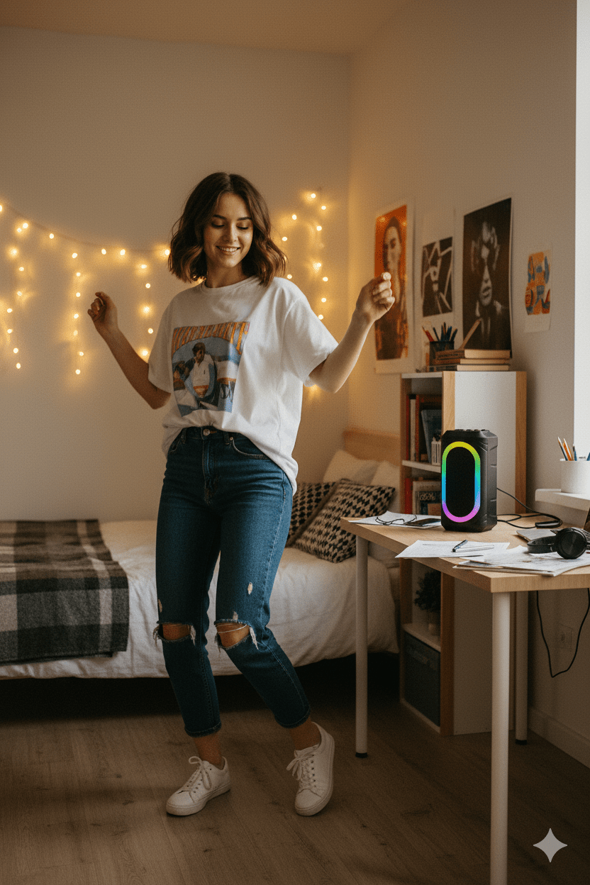 Double Horn Portable Bluetooth Speaker