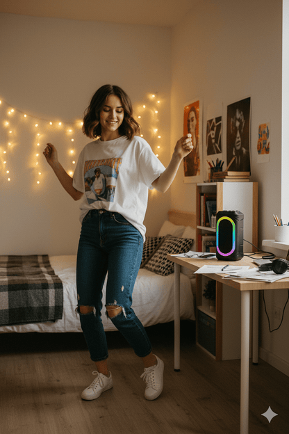 Double Horn Portable Bluetooth Speaker