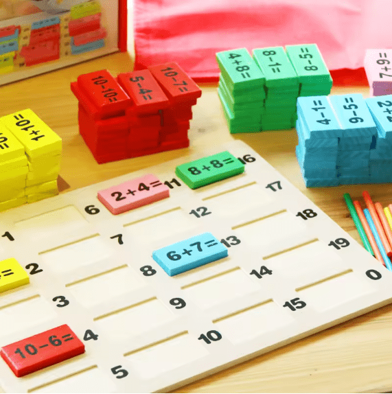 EduTree - Mathematics Wooden Domino Set