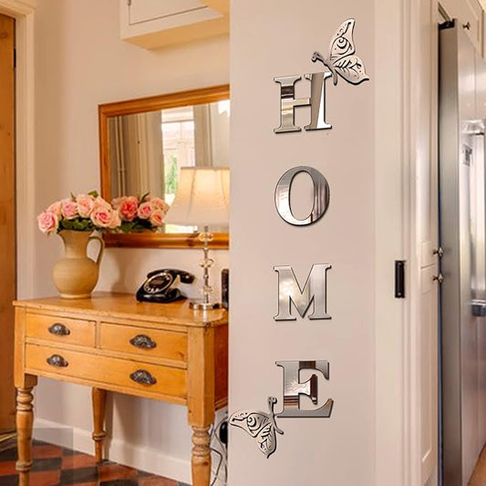 Home Sign Acrylic Mirror - Modern Home Decoration