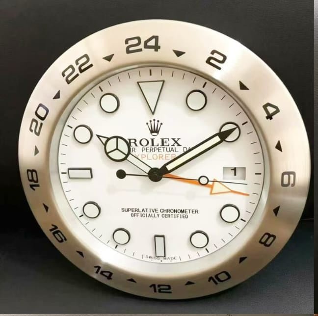 Rolex-Style Explorer Wall Clock ©
