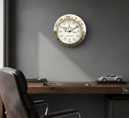 Rolex-Style Explorer Wall Clock ©